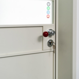 <span class=keywords><strong>Porte</strong></span> intérieure moderne en aluminium à cadre fin blanc, avec vitrage, prix d'usine de gros pour les développeurs - Product Image 2