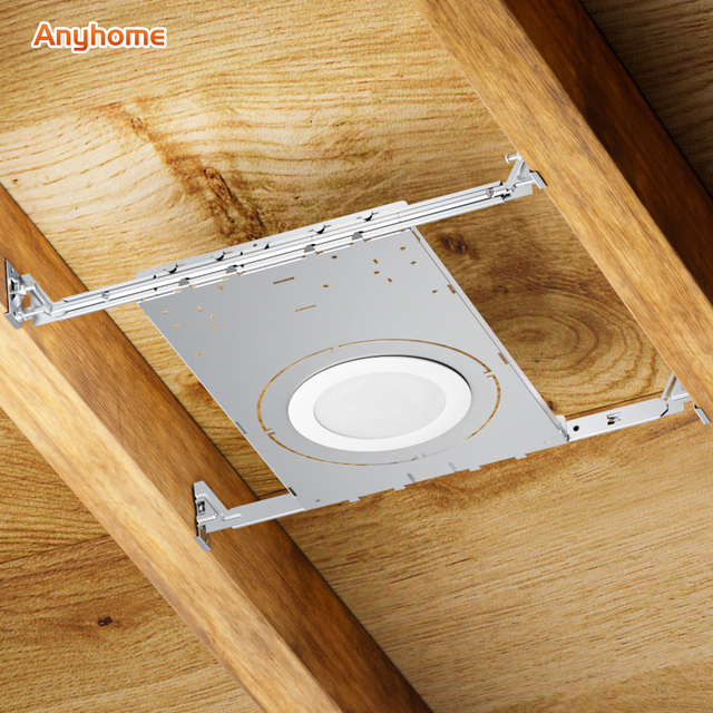 Indoor Wall Rough-in New Construction Plate Mounted Solar Lights Led Panel Light Mount Plate with 3/4/6 Inch Round Hole