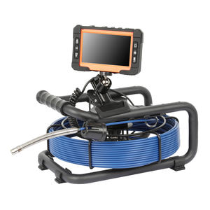 <span class=keywords><strong>Low</strong></span>-<span class=keywords><strong>Cost</strong></span> 12.8mm 4.8mm Cabo Esgoto Câmera de Inspeção de Vídeo CCTV Doméstico com 5 "Split Monitor - Product Image 1