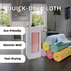Özelleştirilebilir güçlü su emme mikrofiber temizlik bezi rulo çabuk kuruyan kullanımlık havlu araç mutfak uygulamaları için - Product Image 2