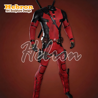 Ensemble de costumes de cosplay pour personnage de film, polyester élastique de haute qualité, pour hommes adultes # Vêtements moulants pour festival