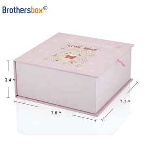 Recyclable Baby <b>Keepsake</b> Gift <b>Box</b> Set with Drawer-Custom Design Paper <b>Box</b> for Newborns - Product Image 5