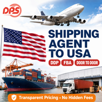Agent de dédouanement pour le fret maritime, agent d'expédition de la Chine vers les États-Unis, l'Allemagne et le monde entier avec DDP porte à porte