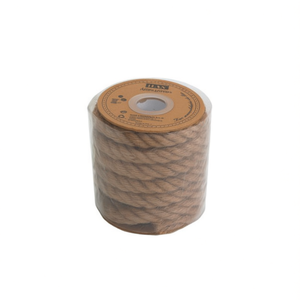 Corda di lino ILAN 12mm x 4m, corda intrecciata naturale per artigianato e decorazioni - Product Image 2