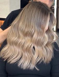 <span class=keywords><strong>Cabello</strong></span> Humano Europeo Virgen 100% con Reflejos Rubios <span class=keywords><strong>Beige</strong></span> - Product Image 2