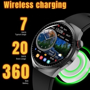 Nouvelle Tendance <span class=keywords><strong>Montre</strong></span> <span class=keywords><strong>Connectée</strong></span> <span class=keywords><strong>Homme</strong></span> en Acier Inoxydable et Bracelet Cuir, avec Chargeur sans Fil - Product Image 5