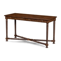 Tables consoles en bois de chêne de haute qualité, style traditionnel antique élégant, pour usage domestique, avec deux tiroirs