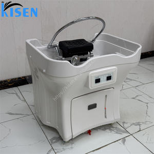 Kisen Tanque de Agua Portátil de 50L Muebles de Salón de Belleza Silla de Champú Blanca Lavabo Lavacabezas para <span class=keywords><strong>Spa</strong></span> Barbería - Product Image 5