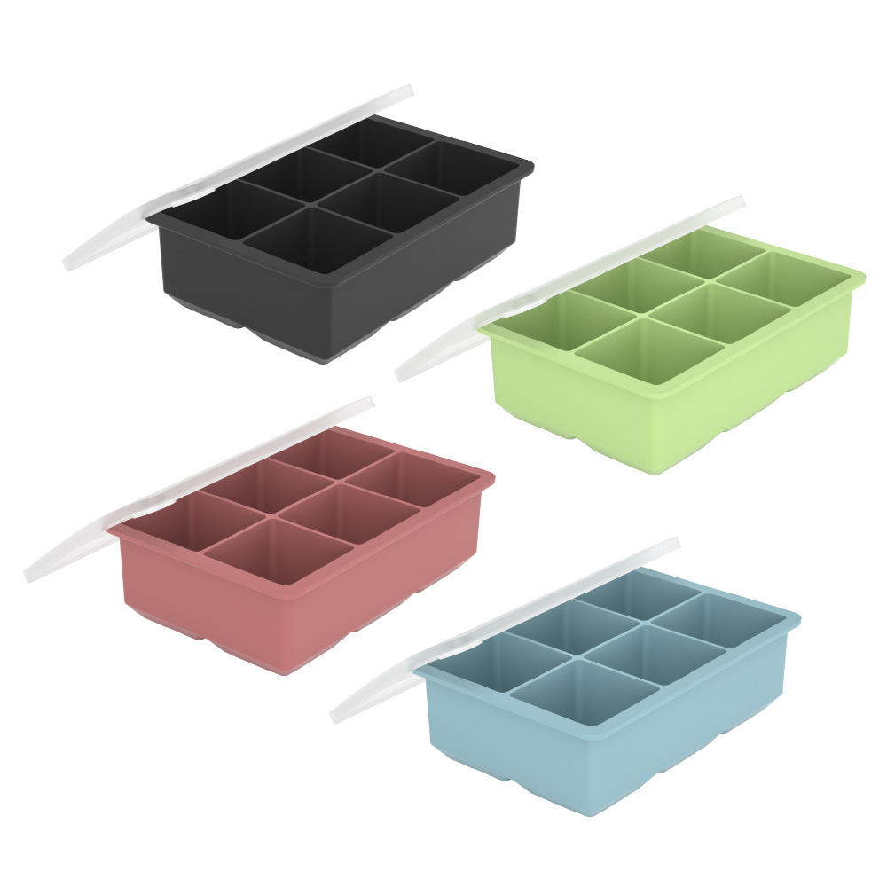 Bac à glaçons à 6 grilles [avec couvercle]