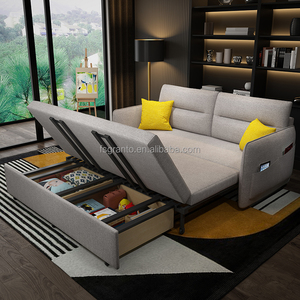 Ghế sofa giường đa năng hiện đại ba chỗ ngồi, có chức năng kéo ra thành giường, tích hợp ngăn chứa đồ, dùng cho phòng khách - Product Image 6