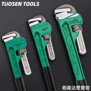 Clé à tuyau Tuosen 12-42 pouces, revêtement plastique, réglage rapide, outil de plomberie - Product Image 2