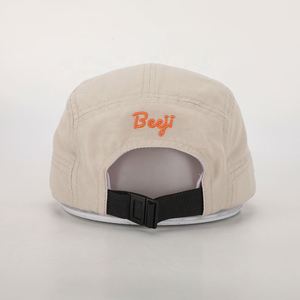 Gorra de campamento de 5 paneles con logotipo bordado de diseño personalizado OEM, gorra deportiva para correr, gorra ligera para acampar al aire libre - Product Image 5