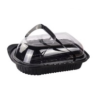 Emballage de boîte de poulet rôti de qualité alimentaire portable jetable avec couvercles à trou d'air boîte à emporter en plastique conteneur de rôtissoire de poulet