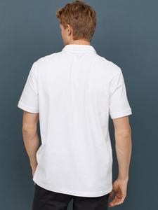 Camiseta de Manga Corta Personalizada de Alta Calidad para Hombre, 100% Algodón, Antiarrugas, Tejido de Punto, Estampado en Serigrafía, Diseño Sólido, para Exteriores - Product Image 3