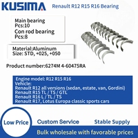 Kit de roulements moteur personnalisé 6274M 4-60475RA, roulements de vilebrequin principal et de bielle pour Renault R12 R15 R16 Lotus Europa