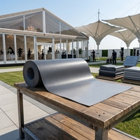 Bâche PVC enduite 650 GSM de qualité supérieure pour tentes extérieures, chapiteaux et membranes de construction