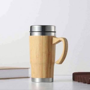 Gobelet moderne en acier inoxydable avec isolation sous vide pour une capacité de 450 ml - Product Image 1