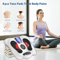 Masseur électrique pour les pieds EMS TENS, stimulateur musculaire et nerveux, améliore la circulation des pieds et des jambes, soulage les douleurs.