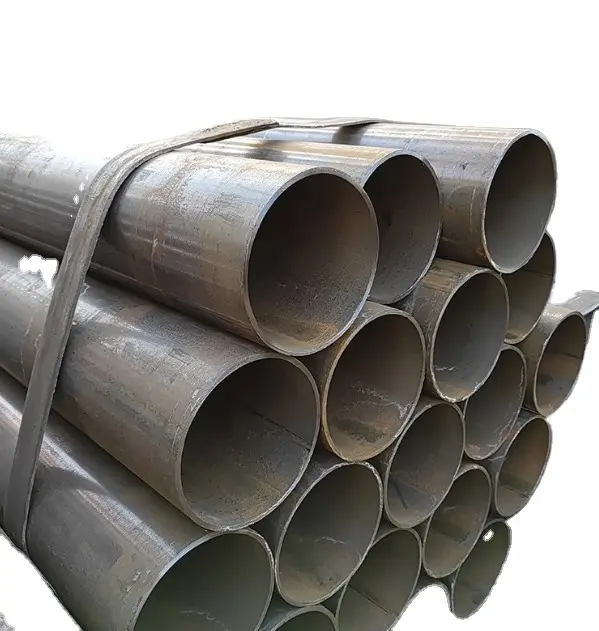 Tubería de acero al carbono soldada con costura recta ASTM A53/A106, tubería soldada de carbono de pared delgada para construcción de marco de acero