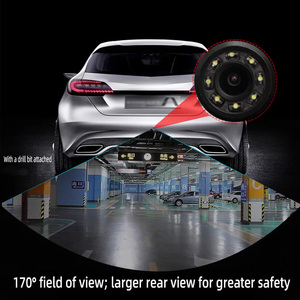 Deyongwang <span class=keywords><strong>Bora</strong></span> Pantalla Dividida 8 Luces 20mm Perforada HD 720P Visión Nocturna Impermeable Sensor AHD de Gran Angular para Apertura de Coche - Product Image 2