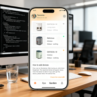 Servicios de Desarrollo de Aplicaciones Android, Freidora de Aire Inteligente Multiplataforma con Bluetooth, Control Preciso de Temperatura, Diseño Personalizable