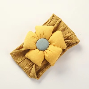 Kids Hair Accessories <strong>Baby</strong> Girl Newborn <strong>Headband</strong> Stretch Flower Hairbands Hair Bow Nylon <strong>Headbands</strong> For <strong>Baby</strong> - Product Image 6