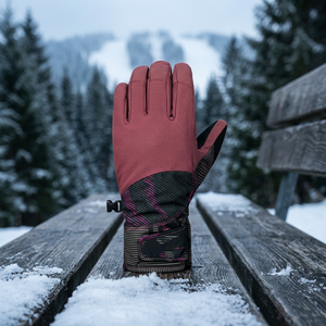 Gants de ski pour femmes, imperméables, compatibles avec les écrans tactiles, mitaines de snowboard avec sangle de poignet - Product Image 2