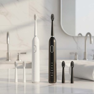 Brosse à dents électrique étanche IPX7, poils souples, brosse à dents électrique intelligente sonique automatique 360 pour adulte, vente en gros - Product Image 1