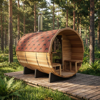 Harga Pabrik Tungku Sauna Listrik Modern dengan Kayu Cedar Merah Kanada untuk Penggunaan Dalam/Luar Ruangan di Hotel, Resort, dan Spa Rumah
