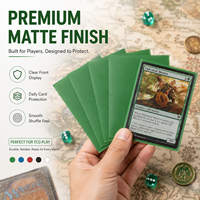 Protège-cartes Premium Vert Givré Finition Mate Anti-reflet Sensation Lisse aux Touches Agréables Couleurs Personnalisées Prise en Charge OEM ODM