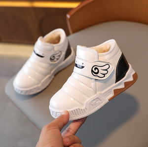 Bottes de neige pour enfants, chaussures d'hiver, nouvelles bottes thermiques mi-hautes à semelles souples pour garçons et filles - Product Image 4