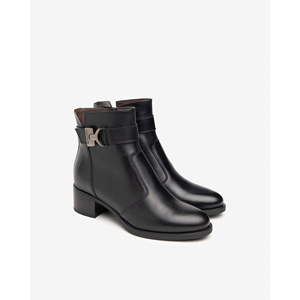 Stivaletti bassi da donna I411270d neri Slip-On neve stile classico Chelsea con soletta piatta in PU per l'autunno e l'inverno - Product Image 2
