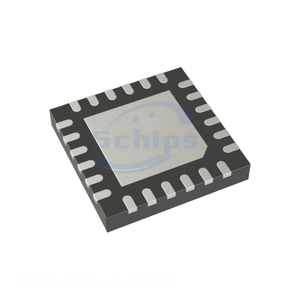 BOM ไอซีในสต็อก LTC3862EUH-2 # ชิ้นส่วนอิเล็กทรอนิกส์ชิปจัดการพลังงาน (PMIC) แบบ TRPBF 24 WQFN พร้อมแผ่นต่อสายแบบเปิด - Product Image 1