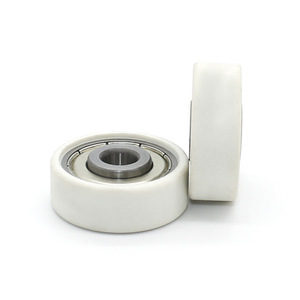 Wholesale 608ZZ Bearing Rubber-Coated Flat <b>Pulleys</b> Wear-Resistant Nylon + Fiberglass Rolling Wheels for Automated Equipment - Product Image 3