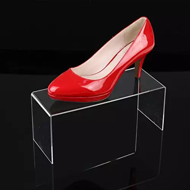 Shoe Display Riser Clear Acrylic Shoe Display Risers Stand High Heel Shoe Display Platform ...