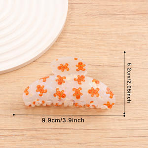 Vente en gros : Nouveautés Pinces à cheveux pour femmes, accessoires de mode mignons en forme de flocon de neige de Noël, pinces à cheveux en plastique - Product Image 4