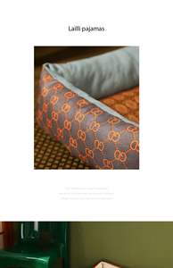 Atmungsaktiv superweiches Designer-Tue Hochgeschoss-Hundebett waschbares Haustierkissen Luxus für Welpen - Product Image 6