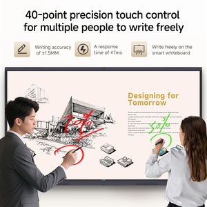 Bảng thông minh tương tác bảng trắng phẳng tất cả trong một hệ thống giáo dục 55-98inch màn hình cảm ứng cho trường học và hội nghị - Product Image 4