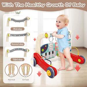 Alfombrilla de juego para gimnasio de bebé, Centro de Actividades 2 en 1 <span class=keywords><strong>con</strong></span> piano, tiempo de barriga, alfombrilla de juego de plástico plegable para niños pequeños para recién nacidos - Product Image 2