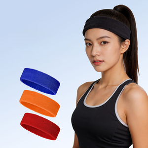 Sports Sweat-absorbing Elastic <b>Headband</b> Knitted Towel Warm Hair Tie Basketball Fitness Running Yoga Sweat-proof Headscarf - Product Image 1