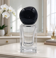 Vente en gros de flacons de parfum rechargeables en verre transparent avec logo personnalisé, 30 ml, 50 ml, 100 ml, avec bouchon, flacon Woran