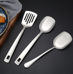Spatules de cuisine personnalisées en acier inoxydable SUS 304, différents modèles, pour retourner les œufs, le riz, les légumes, ustensile de cuisine. - Product Image 5
