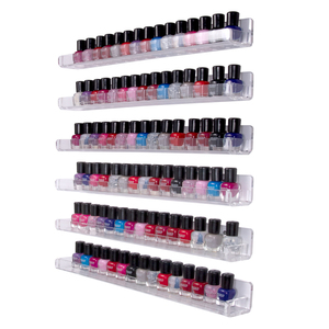 Support mural en acrylique transparent pour le <span class=keywords><strong>rangement</strong></span> de rouges à lèvres et d'huiles essentielles, présentoir pour vernis à ongles - Vente en gros - Product Image 1