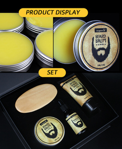 Ensemble de <span class=keywords><strong>baume</strong></span> à barbe à la cire d'abeille à prix d'usine 60 grammes, huile et <span class=keywords><strong>baume</strong></span> à barbe après-rasage et ensemble de <span class=keywords><strong>shampooing</strong></span> et d'après-<span class=keywords><strong>shampooing</strong></span> - Product Image 6