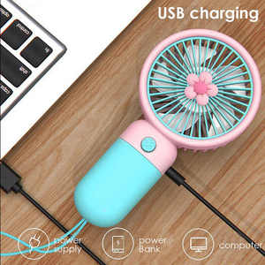 พัดลมติดเพดานมือถือ USB แบบพกพา2024พัดลมขนตาสำหรับฤดูร้อนต้องมีแบตเตอรี่ชาร์จไฟได้พัดลม USB ขนาดเล็ก - Product Image 2