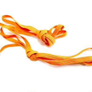 Cordones Planos de 131 cm, 0.6 cm, de Poliéster con Extremos Elásticos, Color Sólido, para Zapatos Deportivos - Product Image 5