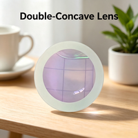 Biconcave Double Concave Lens Diameter 35 Optical Glass K9 BK7 Fine Coated for Portable Microscope Telescopes Optics Instruments