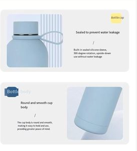Custom Packaging Mediterranean Design Anti-Slip Leak-Proof Vacuum Insulated Stainless Steel Water <b>Bottle</b> - Product Image 3