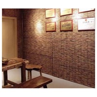 Rideau en roseau personnalisable, grand rouleau, nouveau style chinois, cloison intégrée au mur, pare-soleil décoratif, porte, tapis en roseau roulant