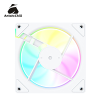 Ventilateur de refroidissement AntarcChill 120 mm à haut débit d'air, design miroir latéral central, PWM silencieux, roulement hydraulique, ARGB PC